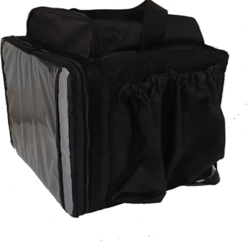 Bag para entrega de pizza na cor preta