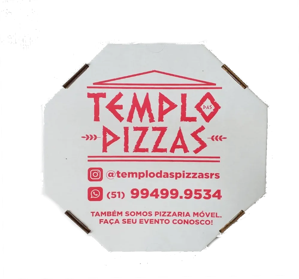 Caixa de pizza oitavada, estampa 2