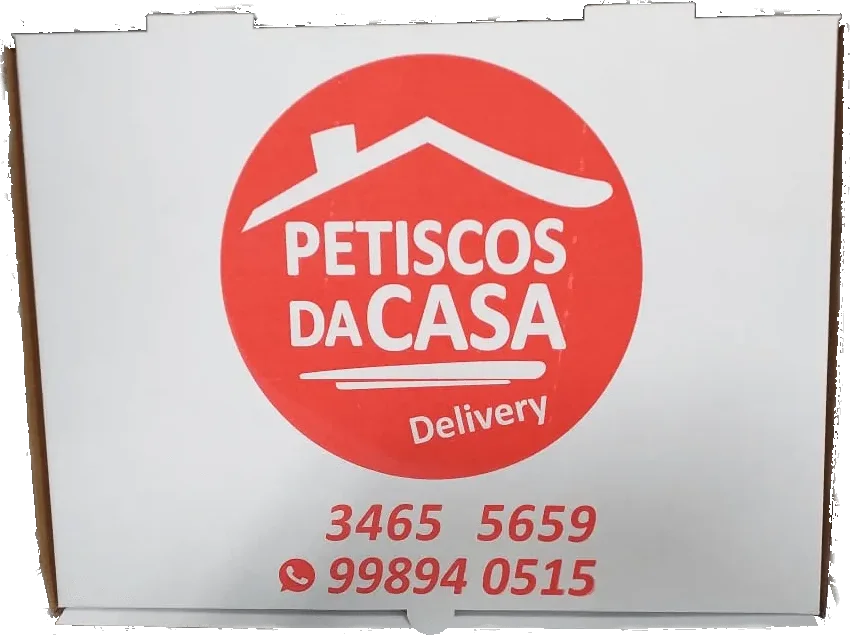 Caixa para galeto com tampa integrada