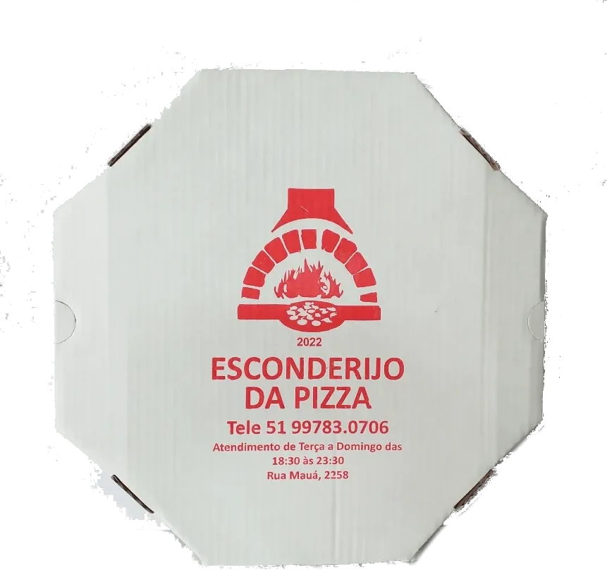 Caixa de pizza oitavada, estampa 3